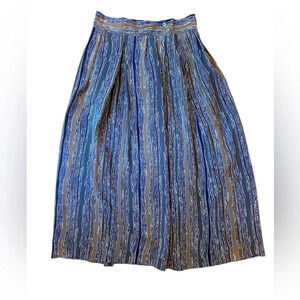 Vintage Paul Stanley Silk Skirt Midi 80s Retro Size 8